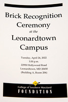 April Leonardtown Brick Ceremony